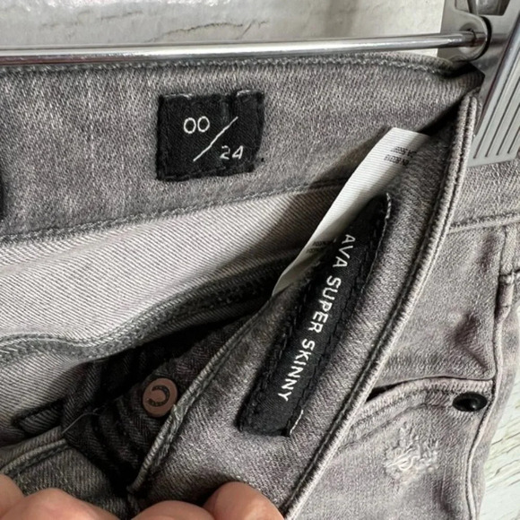 Lucky brand Ava skinny  gray size 24 jeans - Picture 5 of 9